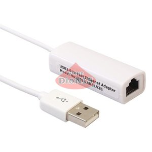 Переходник USB 2.0 - LAN RJ45 RTL8152B 10/100 Mbps Ethernet Network Adapter Windows /MacOS (7806)