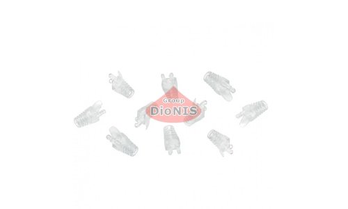 Колпачок коннектора RJ45 Yugtorg Cat5/Cat6 ПРОЗРАЧНЫЙ 100 шт 10136 - 1
