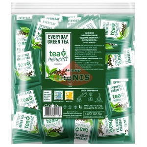 Чай Зеленый Tea Moments Everyday Green Tea Ежедневный Зеленый чай 50 саш по 1.7 г