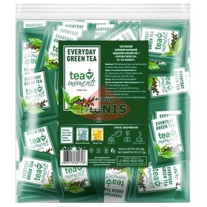 Чай Зелений Tea Moments Everyday Green Tea Щоденний Зелений чай 50 саш по 1.7 г