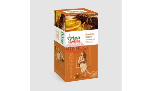 Чай Ройбуш Tea Moments Rooibos Dream Мечта Ройбуша 22 саш по 1.5 г с шиповником, яблоком и лимонником - 2