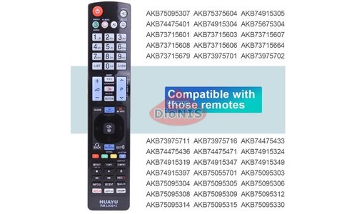 Пульт для телевізора LG HUAYU RM-L930+3 універсальний - 4