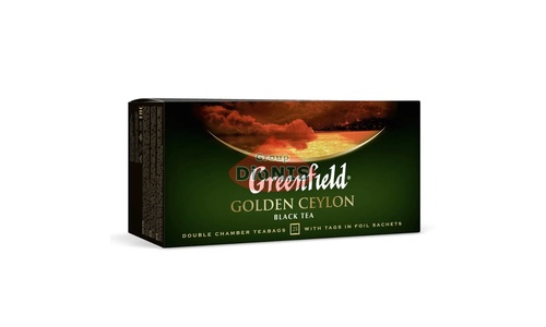 Чай черный Greenfield Golden Ceylon 25 пакетов по 2 г цейлонский, термосаше Гринфилд - 1
