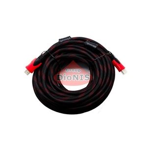 HDMI - HDMI кабель 20м HQ чорний-червоний