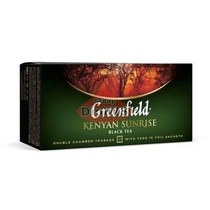 Чай черный Greenfield Kenyan Sunrise 25 пакетиков по 2 г Кенийский, термосаше Гринфилд