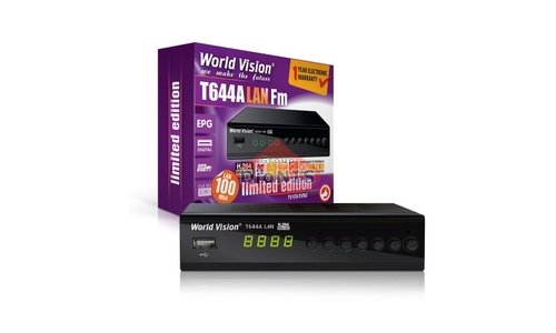 Приставка Т2 World Vision T644A LAN FM H.264 Цифровой эфирный DVB-T2/C ресивер тюнер - 2