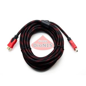 HDMI - HDMI кабель 4,5м v1.4 чорний-червоний (5153)