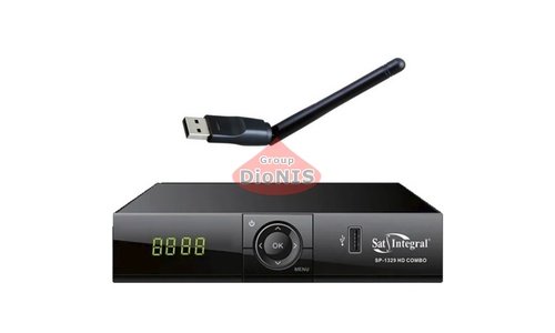 Комплект: Ресивер Sat-Integral SP-1329 HD Combo S2/T2 + Wi-Fi адаптер - 1