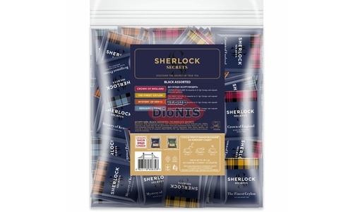 Набір чаю Sherlock Secrets Black assorted Чорний в асортименті 48 сашетів 4 смаки по 12 шт - 2