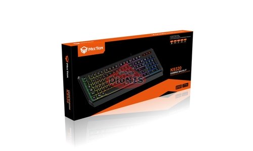 Клавіатура Meetion K9320 Black з проводом USB RU/EN ігрова з підсвічуванням Rainbow - 4