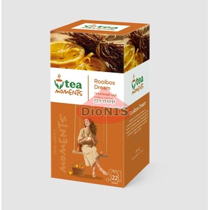 Чай Ройбуш Tea Moments Rooibos Dream Мечта Ройбуша 22 саш по 1.5 г с шиповником, яблоком и лимонником