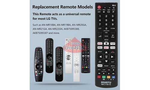 Пульт для телевизора LG HUAYU RM-L1726 V2 универсальный - 8