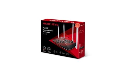 Маршрутизатор (роутер) Mercusys AC12 AC1200 WiFi 5 2.4 і 5 ГГц Чорний AC1200 802.11 ac/n/g/b/a - 3