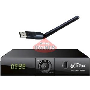 Комплект: Ресивер Sat-Integral SP-1329 HD Combo S2/T2 + Wi-Fi адаптер