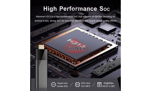 Смарт приставка Q6TV STICK ATV 2/16 GB Allwinner H313 Android 10 WiFi 2.4/5.0+BT - 8