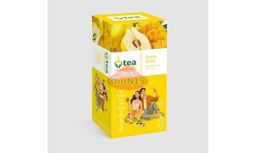 Чай зелений Tea Moments Sunny Smile Сонячна Усмішка 22 саш по 1.8 г манго, айва - 2