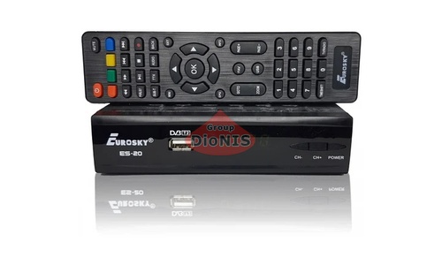 Комплект: Ресивер Eurosky ES-20 DVB-T / T2 + Антена ES-001 - 2