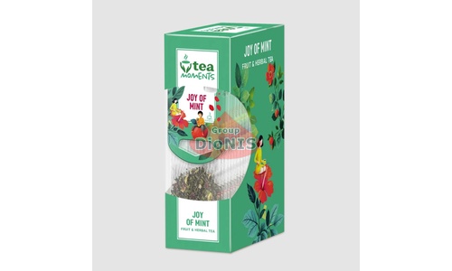 Чай фруктово-травяной Tea Moments Joy of Mint Мятная радость 15 кадди-пакет по 2.2 г с каркаде - 4