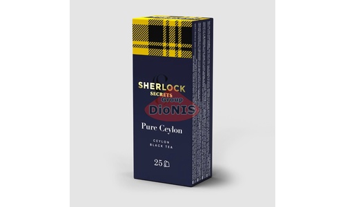 Чай черный Sherlock Secrets Pure Ceylon Чистый Цейлон 25 пак по 2 г - 1