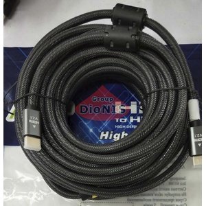 HDMI - HDMI кабель 10,0м ATCOM Premium Series 4K 60HZ v2.1 Чорний/Сірий (23710)