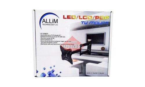 Крепление ТВ Allim JT3108111(черный) Кронштейн Выносной, поворотно-наклонный 13-37" MAX 30 кг - 1