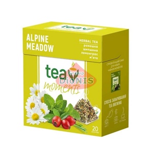 Чай фруктово-травяной Tea Moments Alpine Meadow Альпийский луг 20 пирамидок по 1.8 г