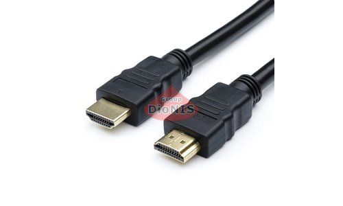 HDMI - HDMI кабель 1,0м ATCOM Standart series CCS PE 3D/ARC/2К (3840×2160 30 Гц/4096×2160 24 Гц) чорний (17390) - 1