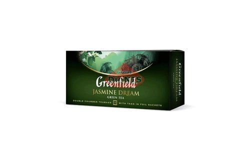 Чай зелений Greenfield Jasmine Dream 25 пакетів по 2 г з жасмином, термосаше Грінфілд - 1