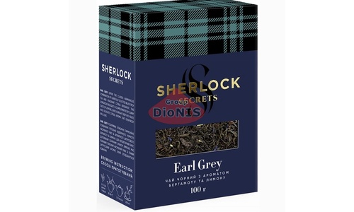 Чай черный Sherlock Secrets Earl Grey Эрл Грей 100 г крупнолистовой со вкусом бергамота и лимона - 3