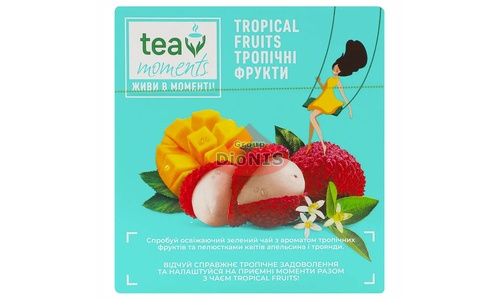 Чай зеленый Tea Moments Tropical Fruits Тропические Фрукты 20 пирамидок по 1.7 г - 2