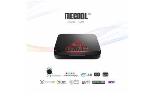Медіаплеєр Mecool KM9 4/32 GB Smart TV Box 4K Amlogic S905X2 Android 8.1 ДК голосовий пошук - 1