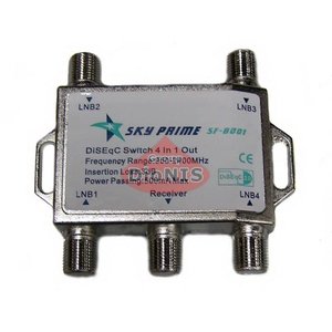 Sky Prime SP-8001 DiSEqC 4/1 Переключатель коммутации спутникового ресивера и конвертера