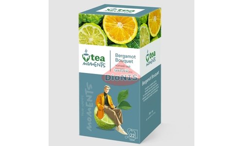 Чай чорний Tea Moments Bergamot Bouquet Букет Бергамоту 22 саш по 1.8 г - 1