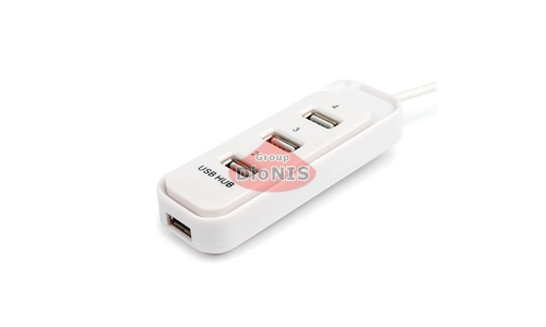 Концентратор HUB USB 2.0 HI-Speed TD4006 4-ports Белый HDD до 2Tb ATCOM 10726 - 1
