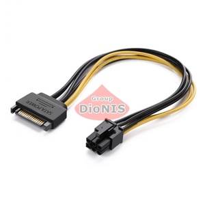 Кабель-переходник 6 pin - SATA 15 pin Voltronic для питания процессора (11337)