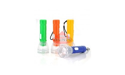 Карманный фонарик A544, 1LED, 1 режим, корпус - пластик, питание 3*LR41, Blue, ОЕМ - 1