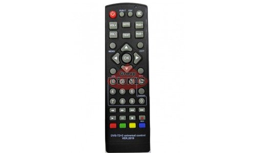 Пульт Универсальный HUAYU DVB-T2+2 Version 2019 для T2 приставки ресивера тюнера - 1