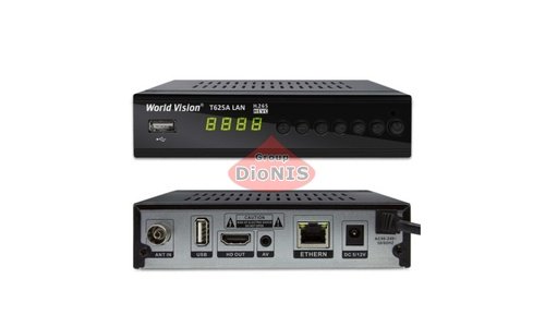 Ресивер World Vision T625A/Т625А LAN Специальная версия (обучаемый пульт) DVB-C/T/T2 эфирный тюнер - 3