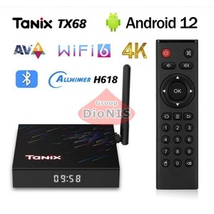 Смарт приставка Tanix TX68 4/32 GB Allwinner H618 Android 12 WiFi 2.4/5.0+BT