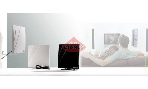 Антенна DVB-T2 Комнатная Квант-Эфир ARU-01 white с усилителем 5В 18 дБ до 15 км - 5