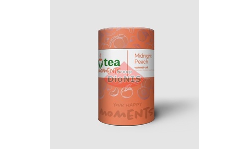 Чай черный Tea Moments Midnight Peach Полночный персик ТУБУС 70 г листовой, персик, маракуя - 1