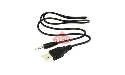 Переходник USB AM папа/Jack 3.5 папа Stereo 0,5м черный (09141) - 1