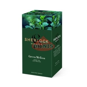 Чай зеленый Sherlock Secrets Green Melissa Зеленая Мелисса 22 саш по 1.8 г