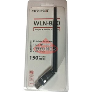 Адаптер USB WiFi Amiko 870 (на чипе 5370) 5 dBi (200 мм) 150 Мбит/с Сетевой адаптер b/g/n