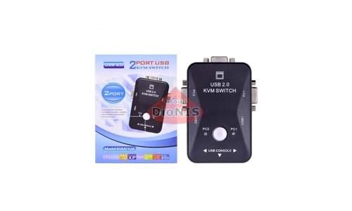 2-х портовий KVM свіч перемикач USB (15677) Model KVM-21UA 2Port USB 2.0 Switch - 2