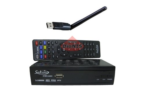 Комплект: Ресивер SATCOM 4180 FULL HD Combo S2/T2/C + Wi-Fi адаптер - 1