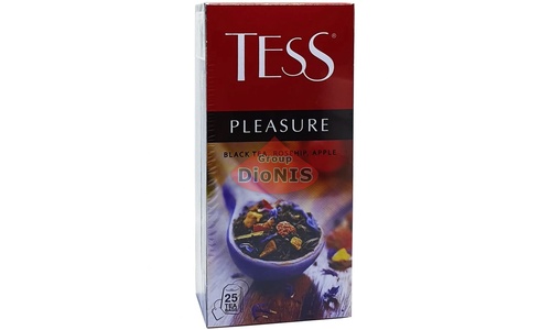 Чай черный TESS PLEASURE 25 пакетов по 1.5 г с шиповником, яблоком и лепестками цветов - 2