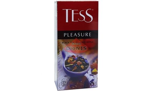 Чай чорний TESS PLEASURE 25 пакетів по 1.5 г з шипшиною, яблуком та пелюстками квітів - 2