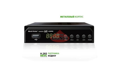 Приставка Т2 World Vision T645B FM HDMI-CEC H.265 Цифровий DVB-T2/C ресивер тюнер - 1