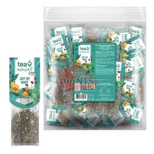Чай фруктово-трав'яний Tea Moments Joy of Mint М'ятна радість 50 кадді-пакет по 2.2 г з каркаде